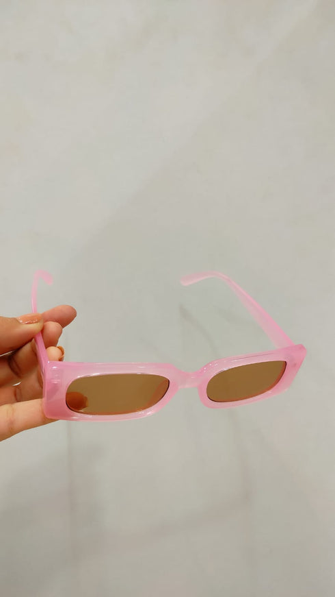 Rectangular Retro Narrow Sunglasses